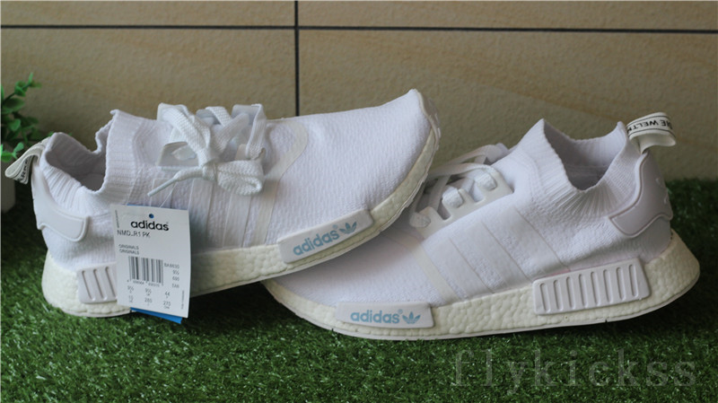 Real Boost Adidas NMD R1 Primeknit White